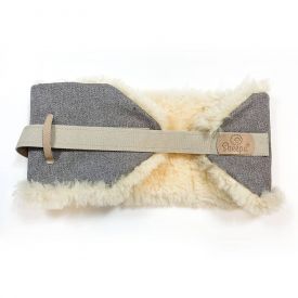 Back warmer / heat belt made of Texel medicinally tanned sheepskin